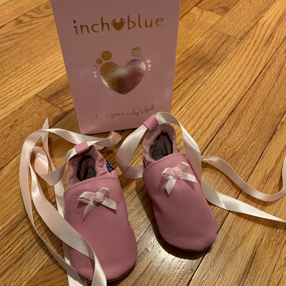 Inch Blue baby slippers